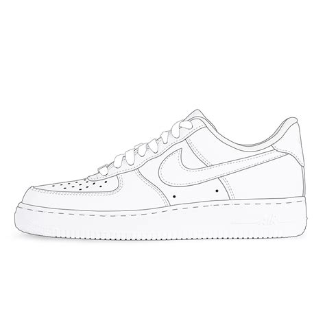 nike air force 1 tekening